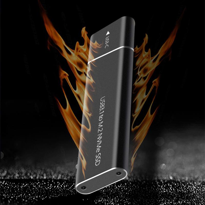 Carcasa SSD M.2 NVMe USB3.1 Almacenamiento Externo Carcasa HDD 10Gbps Caja SSD PCIe Para Disco Duro SSD NGFF SATA Para PC Portátil