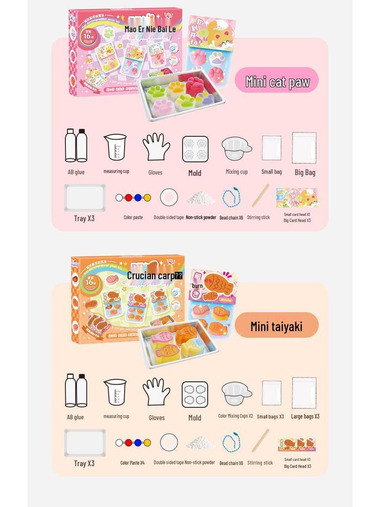 Mr. Toy Mini DIY Cat Paw Cheese Soft Rubber Toy for Kids