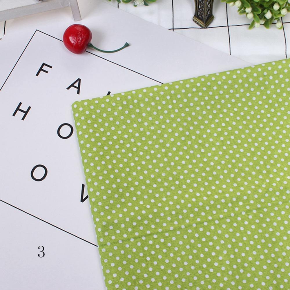 7pcs Green Pre Cut Fabric Squares Cotton Quilting Fat Quarters Patchwork Fabric Kit For Quilting