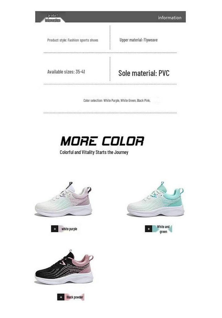 Women's Spring-Summer Flyknit Mesh Running Shoes - Soft Sole, Comfortable, and Breathable
