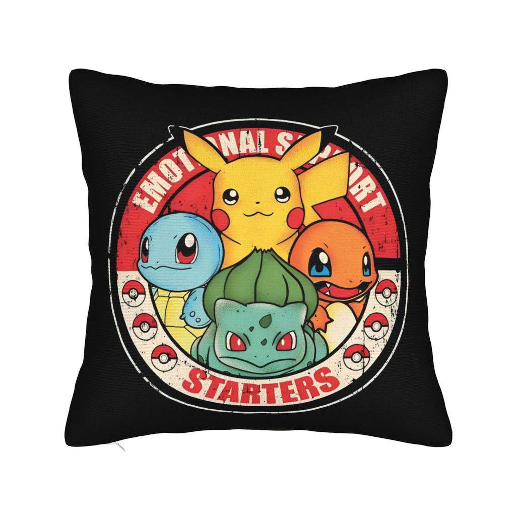 Cartoon Pillowcase Polyester Cushion Cover Decor Pokemoned Throw Pillow Case Cover Home Zipper 45X45Cm