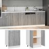 Vidaxl Freestanding Kitchen Cabinet, Sonoma Oak Grey, 60X46X81.5 Cm