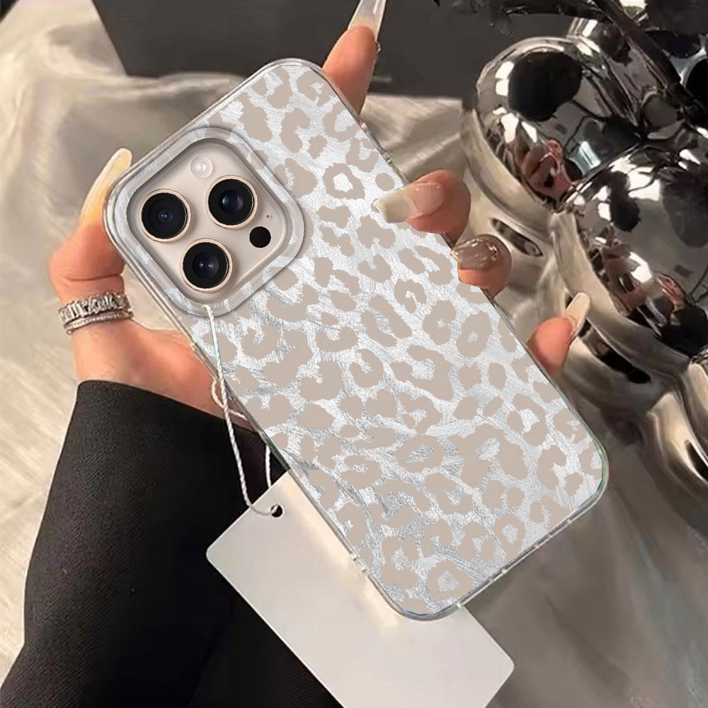 Vintage Black Leopard Feather Texture Phone Case for iphone 16 15 14 7 8 Plus 13 11 12 Pro Max X XS XR SE 2022 2020 16e Cover