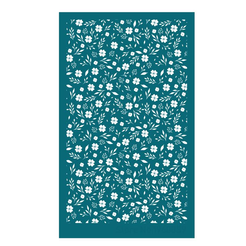 Polymer Clay Silk Screen Stencils Reusable Silkscreen Print Kit for Printing Clay Stamps Jewelry Earrings Decoration Template