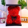 Eternal Flower Crown & Veil: Rose Bear Gift Box for Birthdays, Valentine's, Qixi, & Christmas