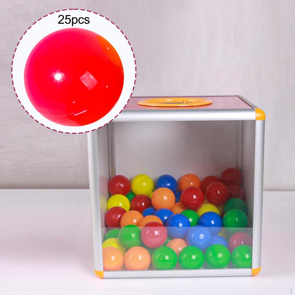 25 Pieces Bingo Ball Calling Balls Universal Durable Accessories Tally Raffle for Parties