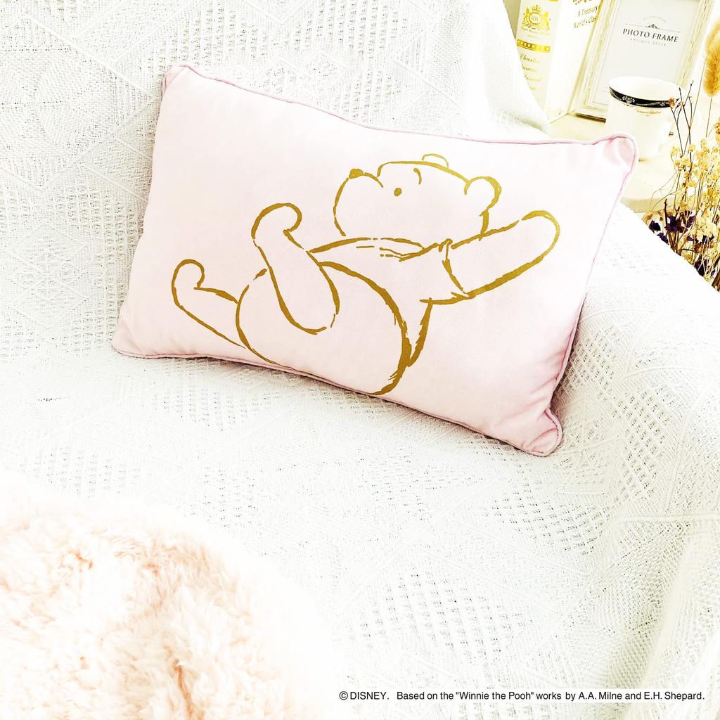 MORIPiLO Morishita Body Pillow for Children and Adults Winnie the Pooh Pastel Pink 40x25cm Fluffy Material Stuffed Cushion Character Goods Disney
