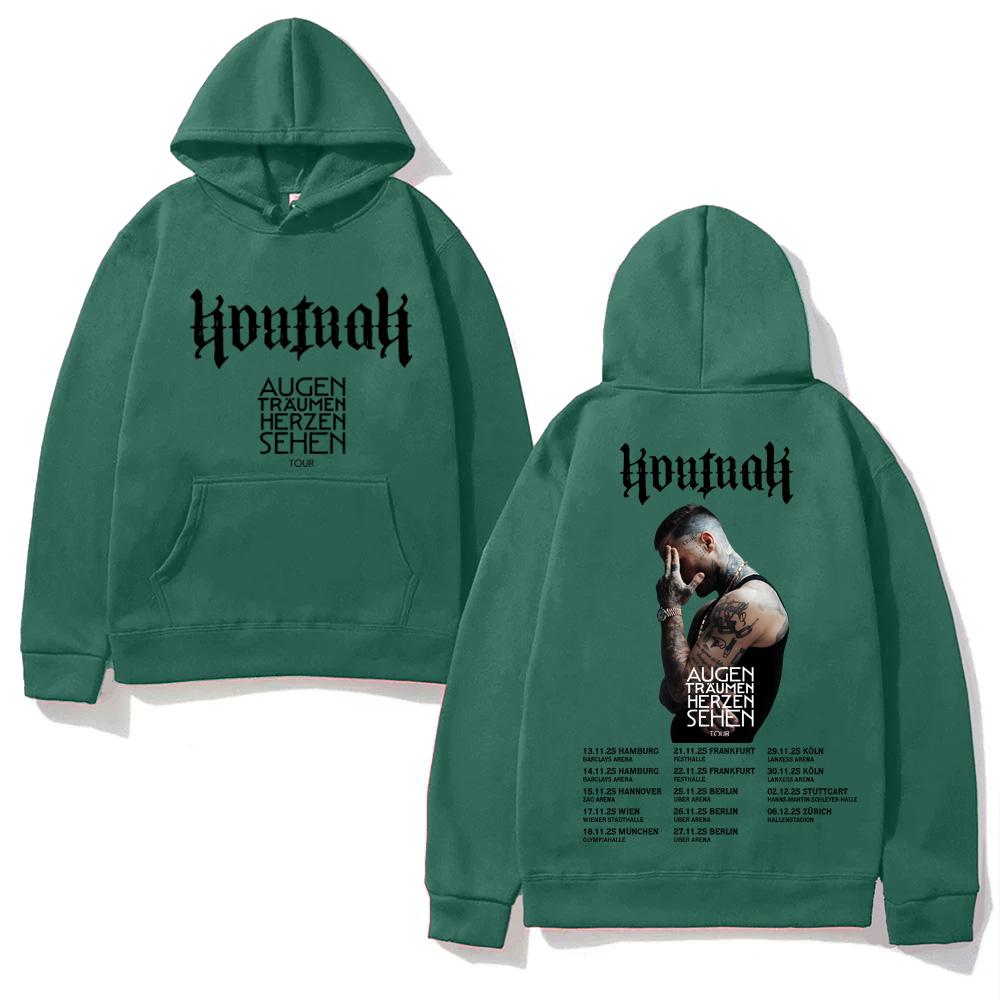 Kontra K 2025NEW Hoodie Graphic Print Punk Sweatshirt AUGEN TRÄUMEN HERZEN SEHEN TOUR Popular Clothing Unisex Pullovers