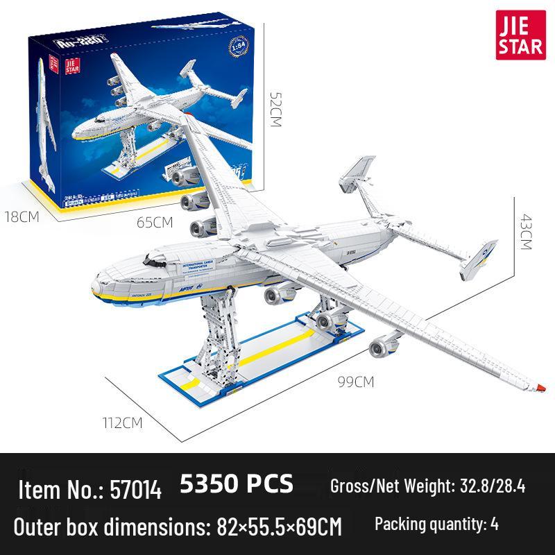Jie Xing JJ9093 An-225 Model: Large DIY Aircraft Building Block Toy