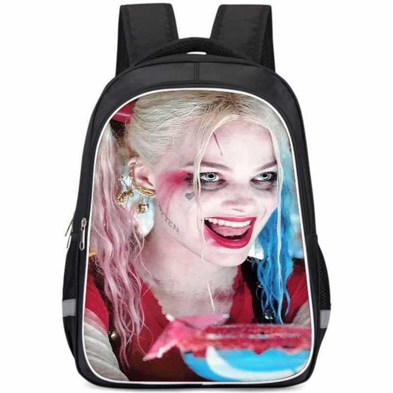 Harley Quinn Large Capacity Lightweight Oxford Fabric School Backpack For Kids