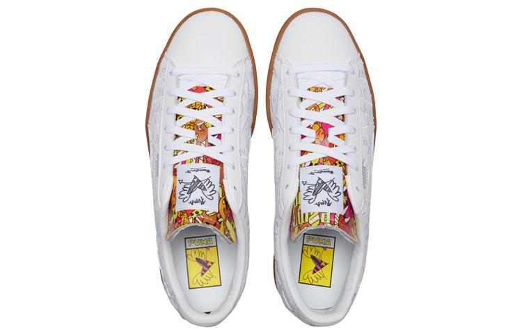 Romero Britto X Puma Basket 'Embroidered - White Gum'
