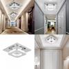 Elegant Square Crystal Led Ceiling Light Modern Minimalist Design For Living Room