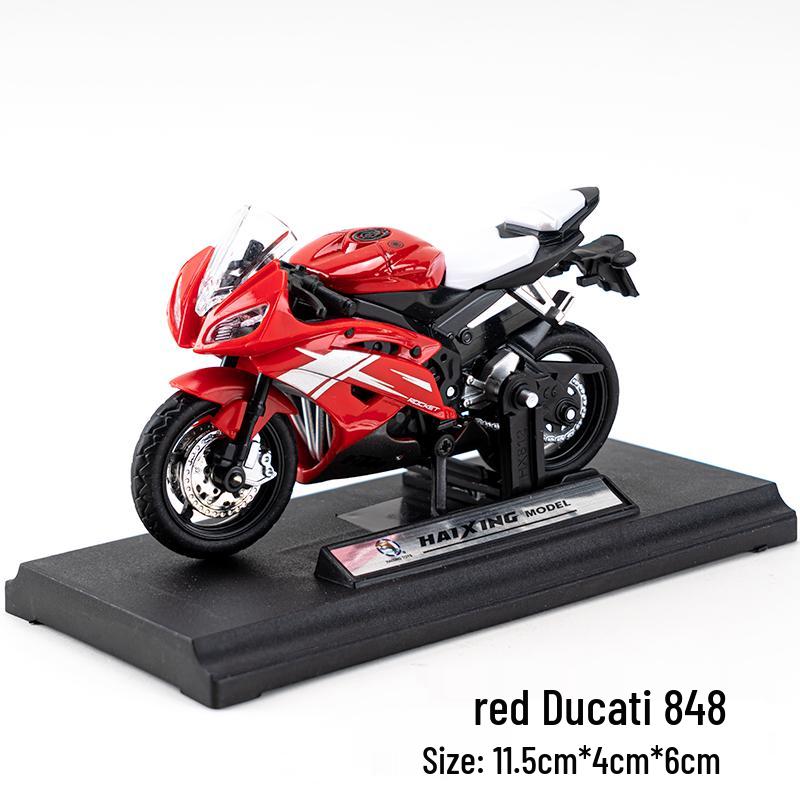 Father's Day Motorcycle Cake Topper: Alloy Slide Motorcycle Model Birthday Gift