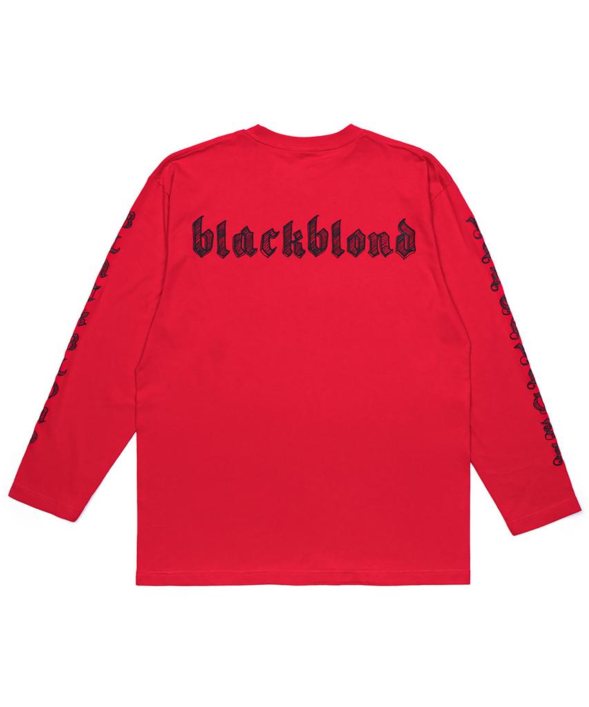 BLACKBLOND Vividi Sketch Logo Long Sleeve Tee (Red)