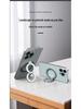 Magnetic Phone Holder and Case with Double Ring and Dual-Sided Metal Stand for Desktop and Car Mounting