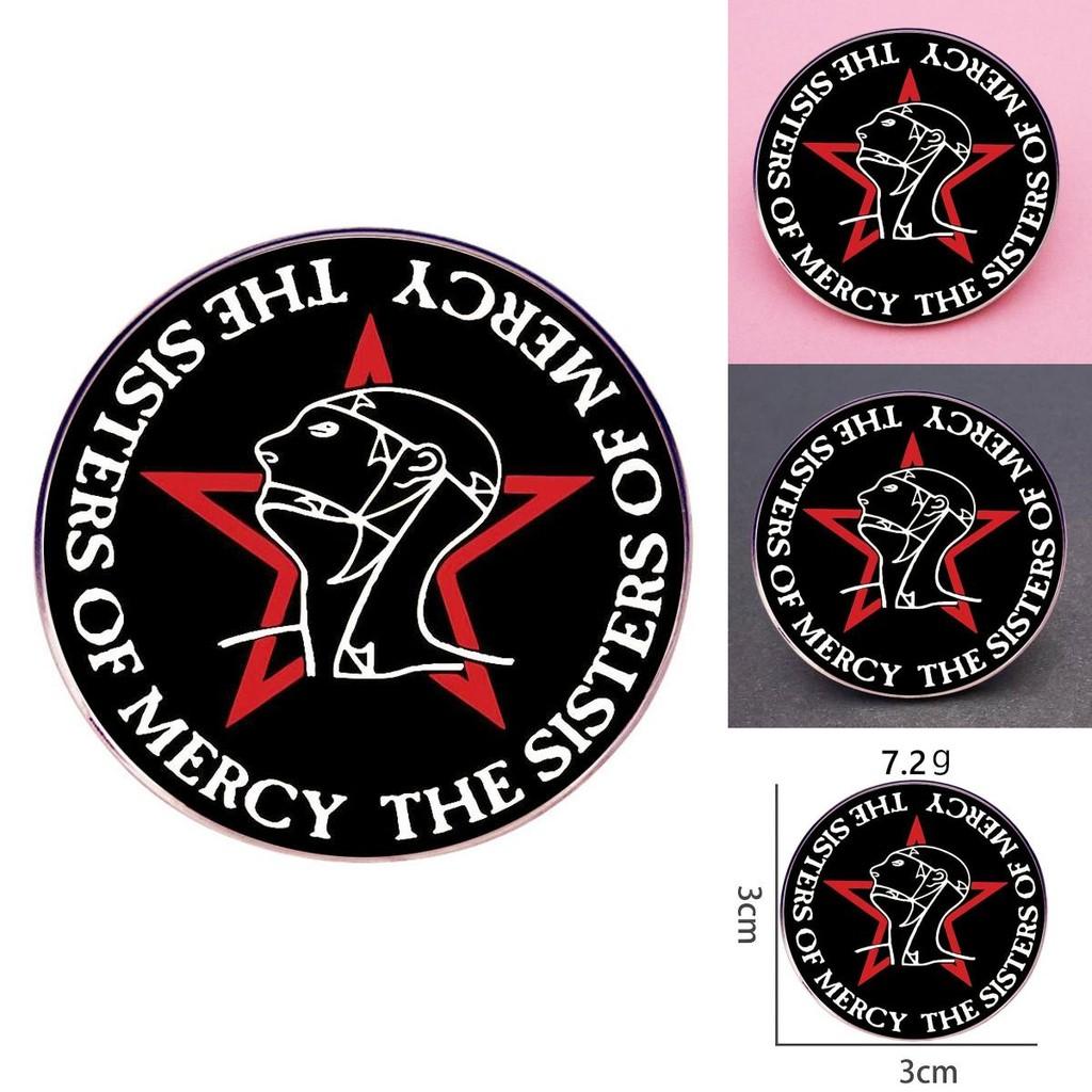Épinglette Superbe Sisters Of Mercy Broche Groupe de Rock Badge en Alliage Métallique Pour Amateurs de Musique