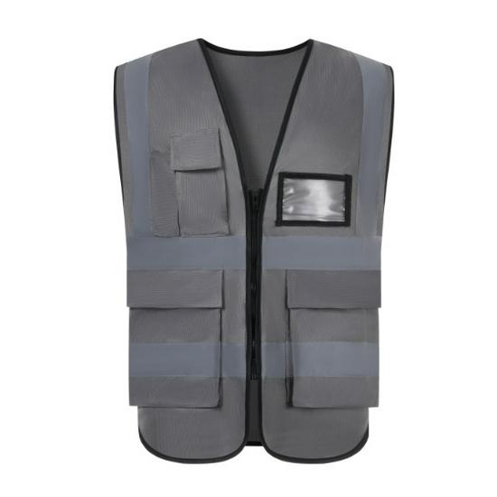 Multi-Pocket Reflective Vest for Drivers, Sanitation, Traffic, Cycling & Construction