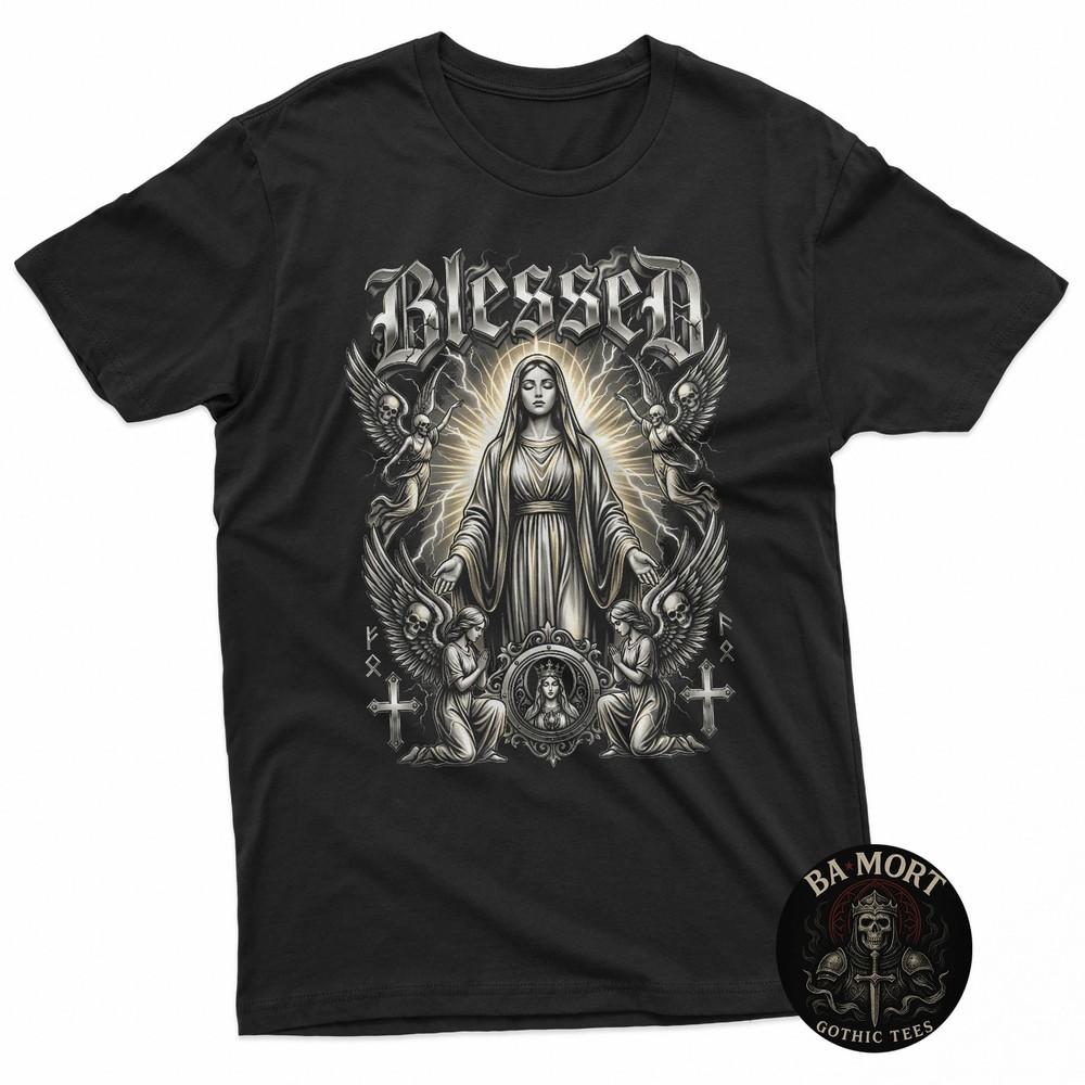 Tattoo Art Gothic Skull Angels TShirt Unisex T-Shirt XL
