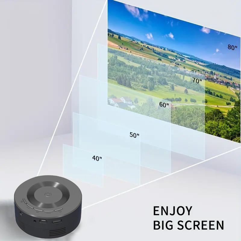 Vielseitiger Mini-Projektor E60 Kabelgebundener Heimprojektor für beeindruckende 84-Zoll-Displays in 720p