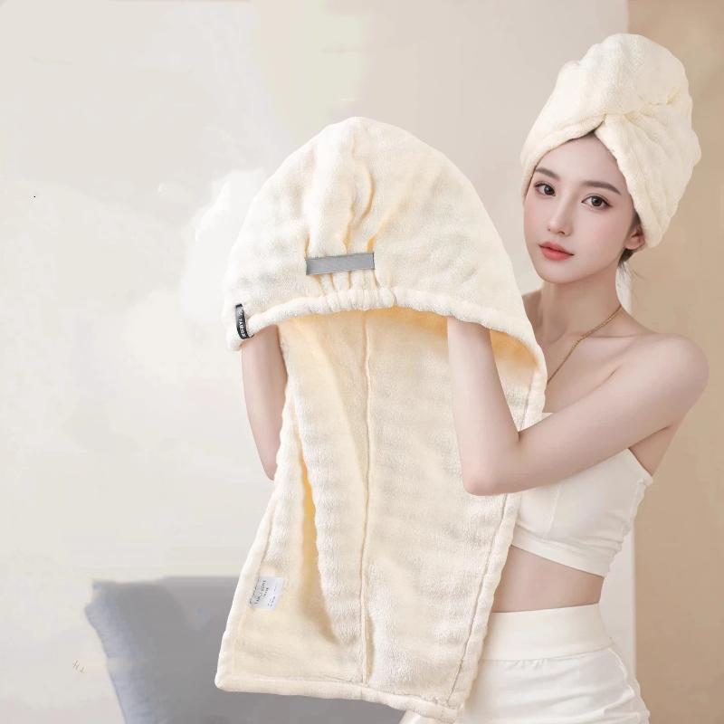 Cappuccio per Capelli Secchi da Donna, Foulard Ispessito e Super Assorbente per Asciugare i Capelli, Cappuccio Asciugatura Rapida, Asciugamano per Capelli Secchi