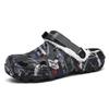 Herbst und Winter Herren Baumwoll-Schlupfschuhe mit Fleecefutter für draußen, Geschlossene warme Sandalenschuhe, Tägliche Schlupfschuhe