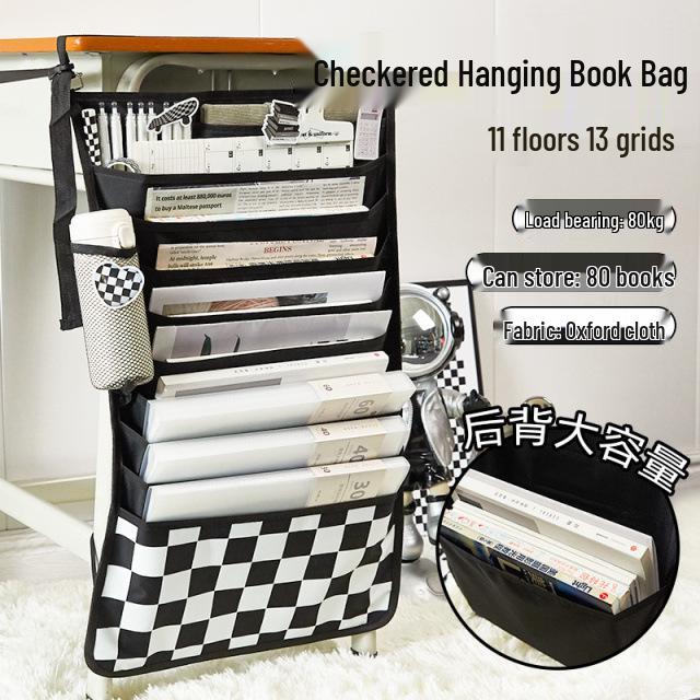 Fresh Color Hanging Book Bag & Desk Organizer for High School Students