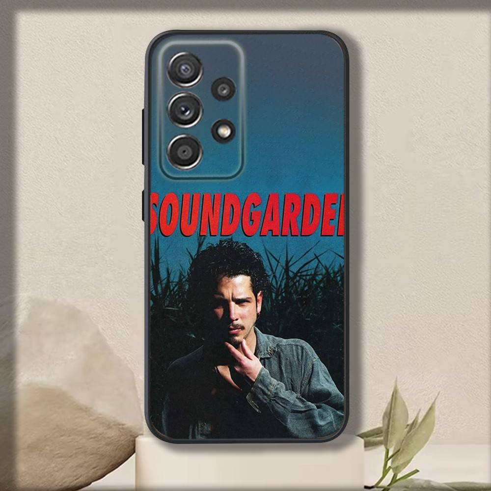S-Soundgardens Band Phone Case For Samsung S 25,24,23,22,30,21,10,9,Ultra,Plus,Lite,FE,4,5 G Soft Black Case