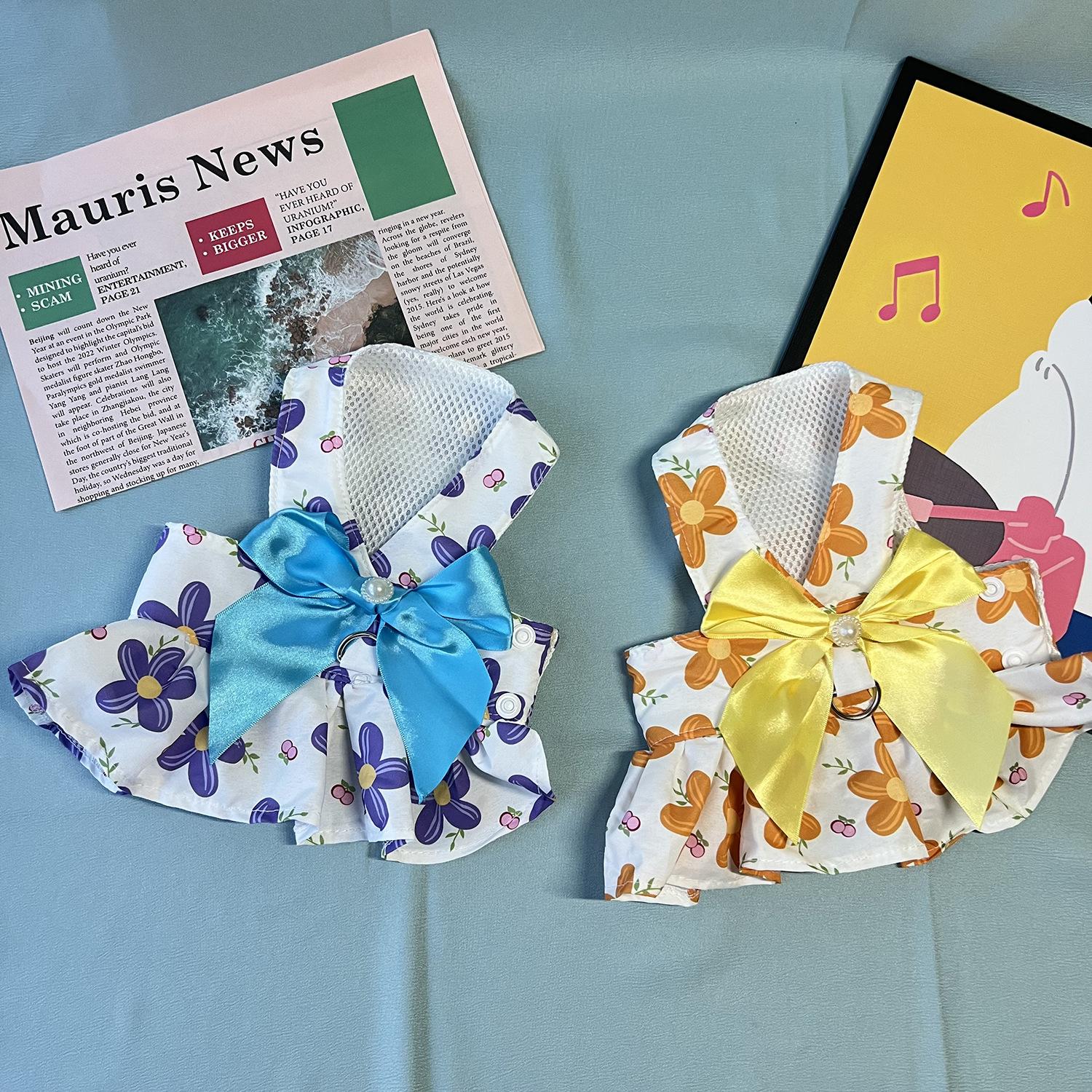 

New chest and back skirt, dog clothes, cat clothing, small and medium-sized dog pet supplies, spring, summer and autumn new models XXL