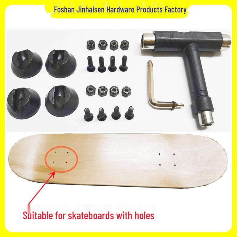 

Solid Iron Wire Skateboard Table Legs with Hairpin and Pipe Design Tool Kit with Screws чёрный