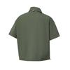 FILA Golf Series Fashion Classic Simple Casual Sports Golf Versatile Comfortable Woven Short Sleeve Shirt Women shirts Moss-Green A11W625704FGN