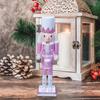 Christmas Theme Figurine Wood Decorations Statue for Office Unique Desktops Ornament Tabletop Decorative Sculpture