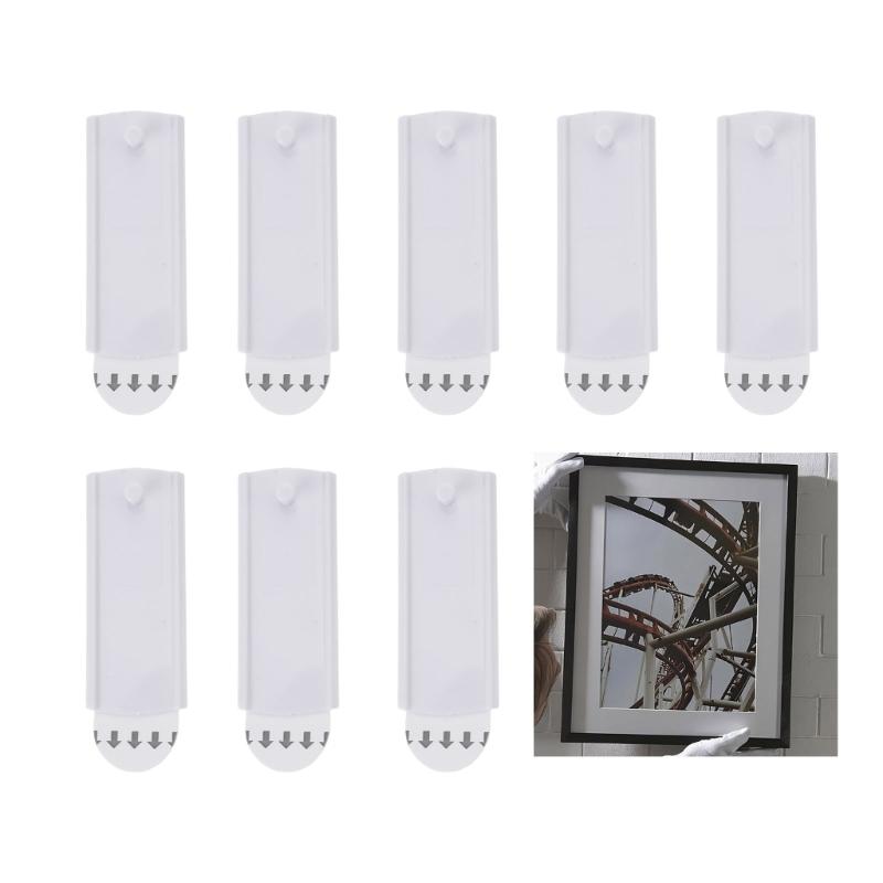 Auto Adhesive Wall Hooks For Picture Frames Universal No Marking Hangers Suitable For Glass Tile Wooden Surfaces