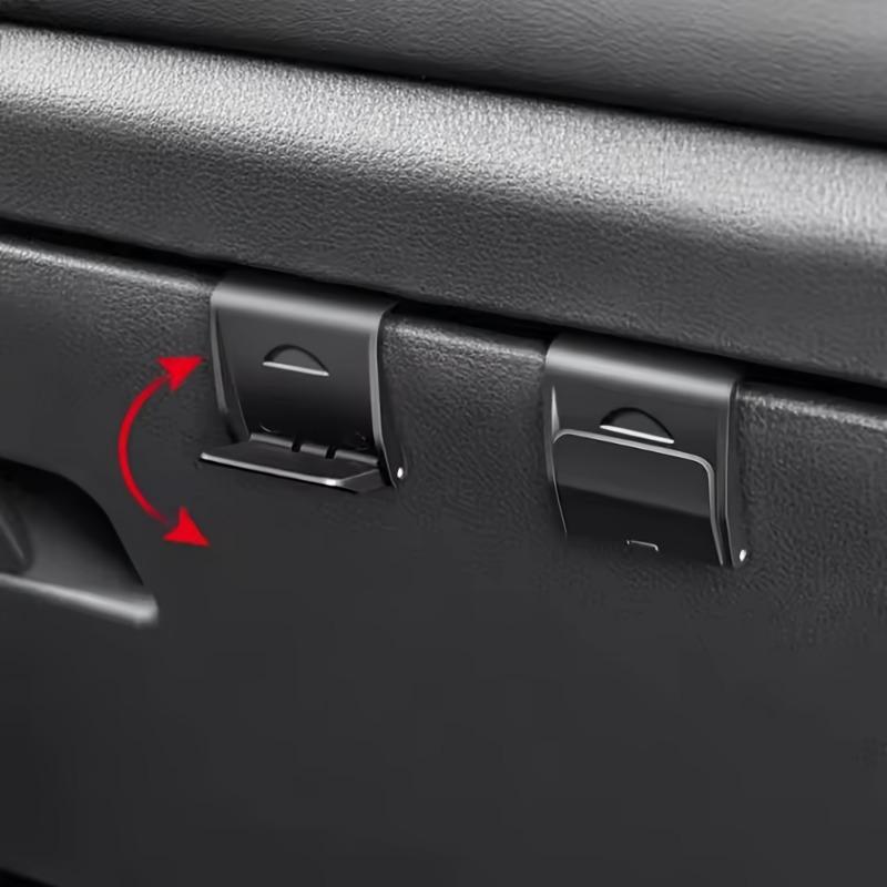 2Pcs Foldable Storage Hook - Black Car Storage Hook, Suitable for Most Vehicles, Lightweight and Durable