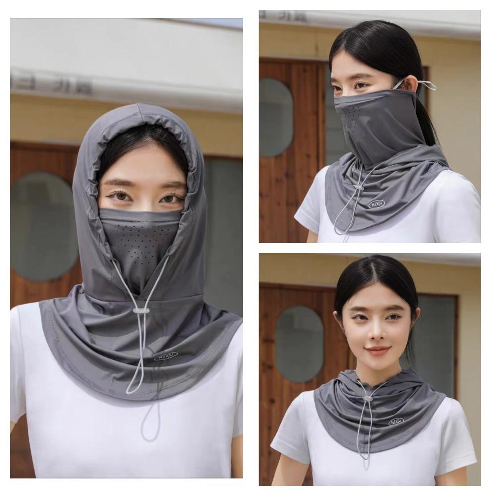 

Ice Silk Head Cap Breathable Sunscreen Hat New Pullover Cap Cycling кавовий