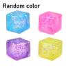Glitter Cube Squeeze Toy Anxiety Relief Stress Cube Squeeze Sensory Toy Slow Rising Office Workers Relaxation Stress Ball Desk Toy