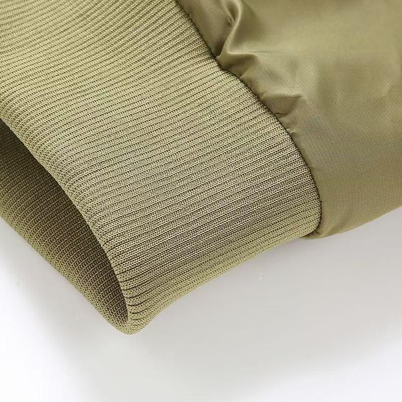 Autumn-Winter MA1 Cotton-Padded Thick Pilot Workwear Baseball Jacket, Loose Fit, Plus Size