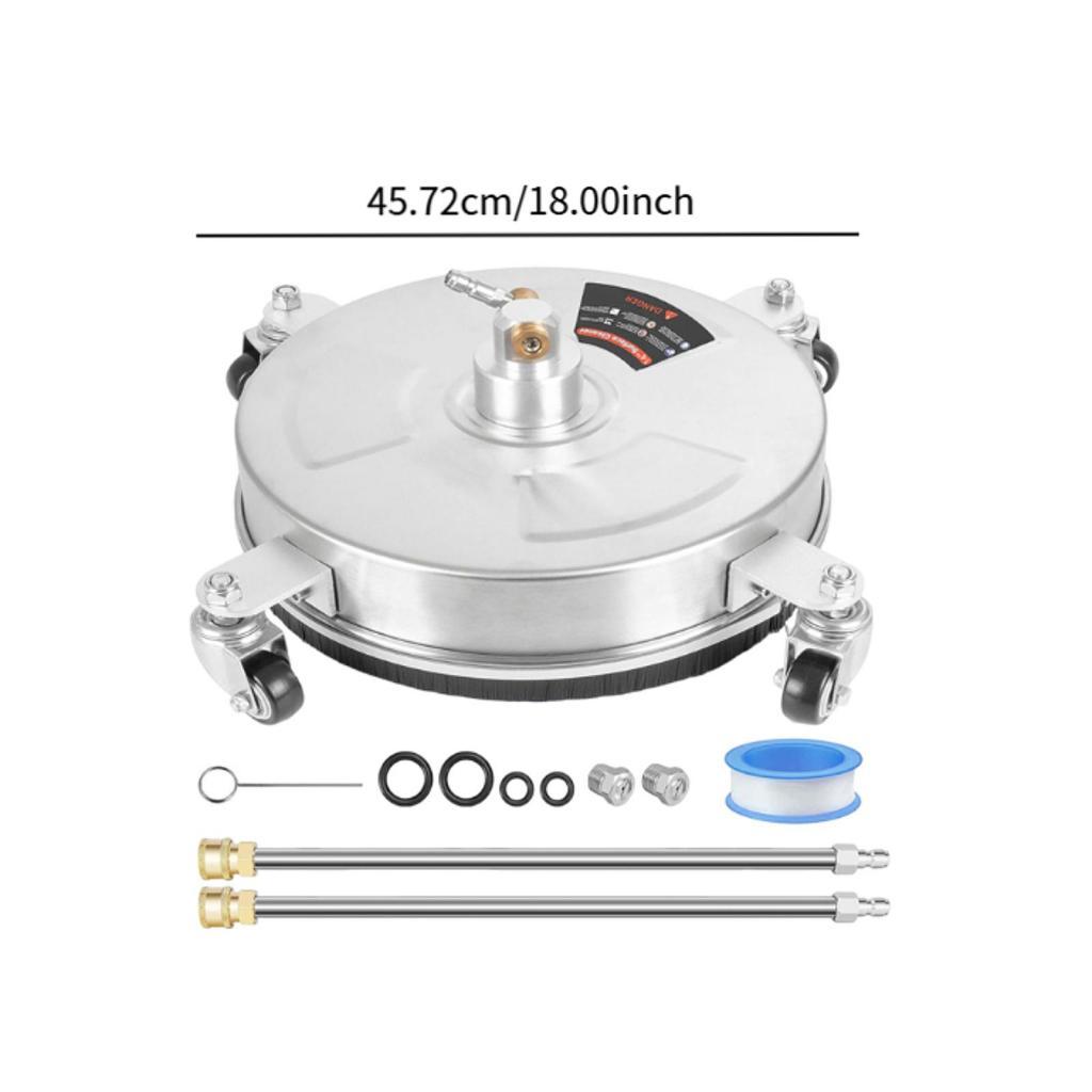 13'' Surface Cleaner 4000 PSI Max Pressure 1/4" Quick Connector ,2 Replace