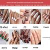 Elegant European French Long Nude Pink & White Summer Wearable Nails