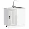 VidaXL Lucca Base Cabinet for Washbasin High Gloss White Engineered Wood 854310