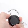 Retractable Metal ID Card Lanyard with Zinc Alloy Keychain and ABS Pull Cord