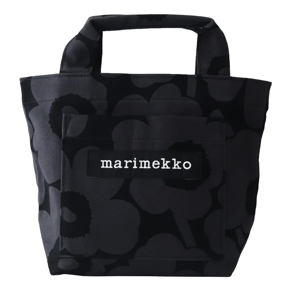 Marimekko Lunchbag Unikko Tote Bag F Dark Gray x Black Japan-Exclusive Women's 52_1_52249693572