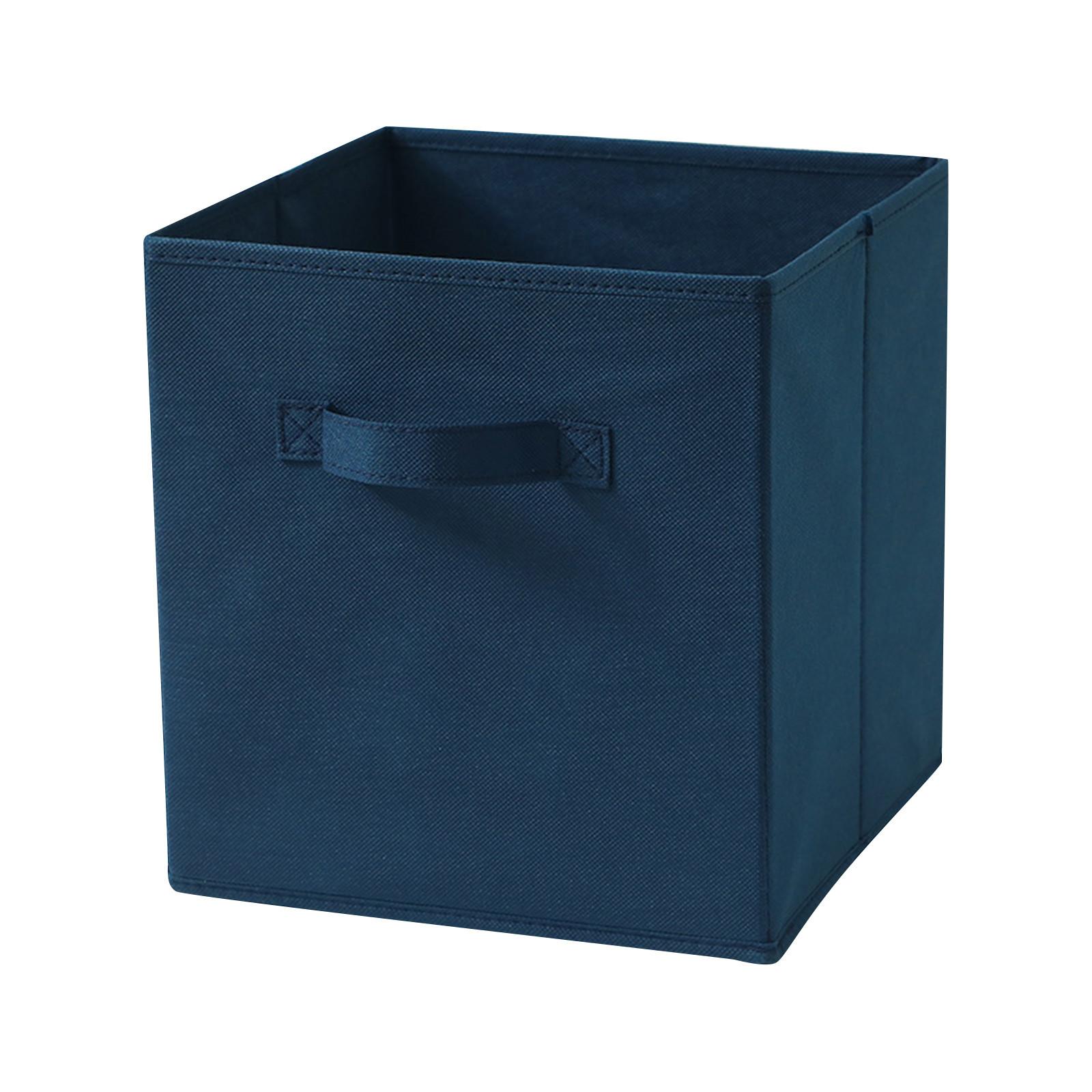 Квадратные складные контейнеры для хранения Организация и хранение в шкафу Органайзер для хранения One Size тёмно-синий