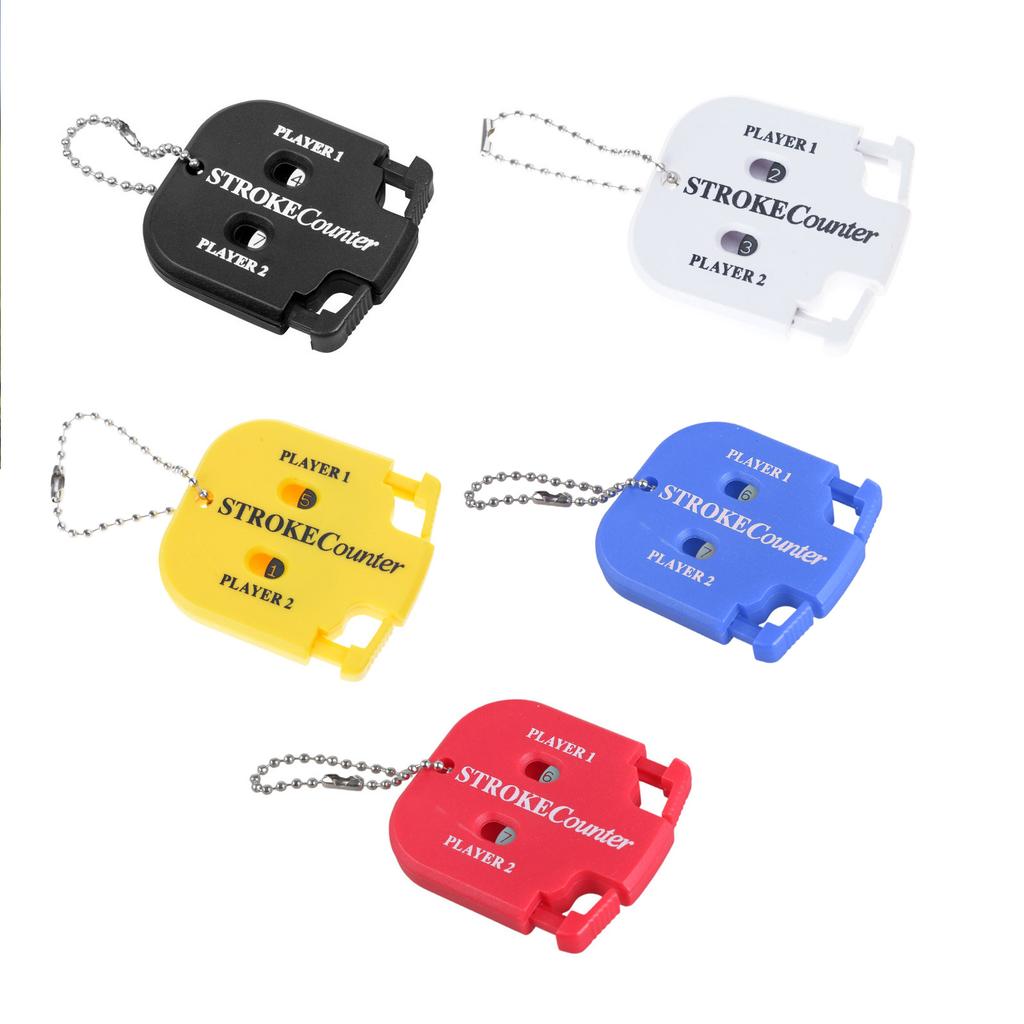 Golf Score Indicator Putt & Shot Scorekeeper for Golf Scoring Keychains 2 Player Golf Score Counter Golf Strokes Counter