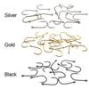 100pcs 3-12# Fishing Hook Stainless Steel Carbon Fishing Hook With Loop Sharp Barbed Boxed Fishing Hook Set Fishing Accessories