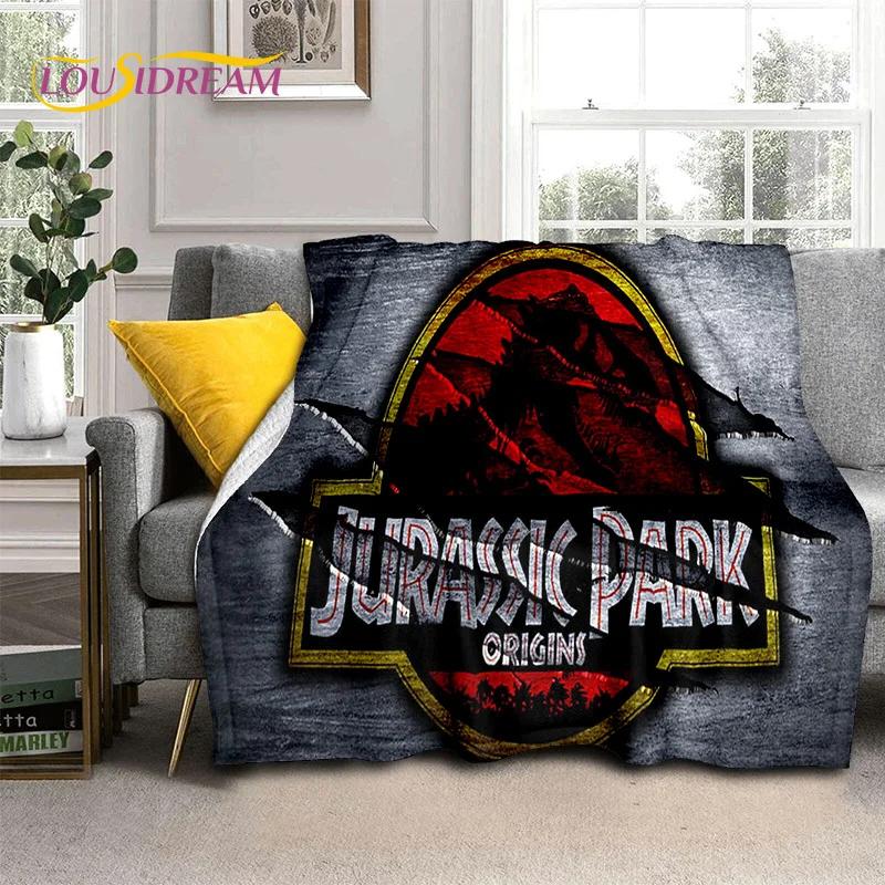 3D Cartoon Jurassic Park Dinosaur Dino Soft Flannel Blanket for Beds Bedroom Sofa Picnic,Throw Blanket for Outdoors Leisure Gift