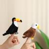 9cm Finger Plush Doll Bird Baby Soothing Toys Fun Doll Finger Cover Toy  Children's Birthday Gift