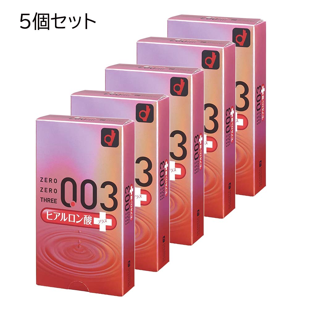 [Set of 5] 003 Hyaluronic Acid+ (Plus) 2000 (10-pack × 5) Okamoto