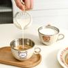 170ml Niedliche Mini Doppelwandige Milchkaffee Tasse 304 Edelstahl Wasserbecher für Kinder Wiederverwendbar Verbrühschutz Kinder Trinkbecher