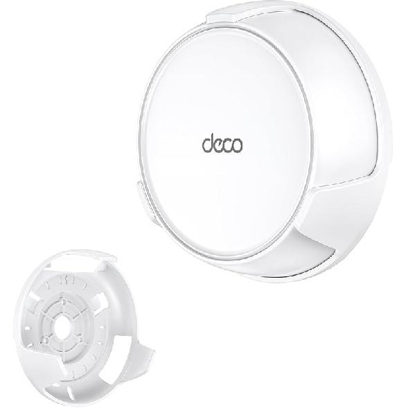 Wall Mount Holder for TP-Link Deco BE23/BE25/BE3600/BE5000 WiFi 7 Mesh Wi-Fi System – Space-Saving Bracket with Hidden Cable Management, Secure &