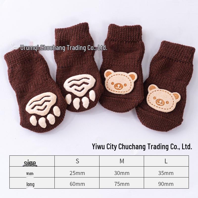 Ponožky pro psy a kočky Teddy proti poškrábání - Chrání před nečistotami a škrábanci